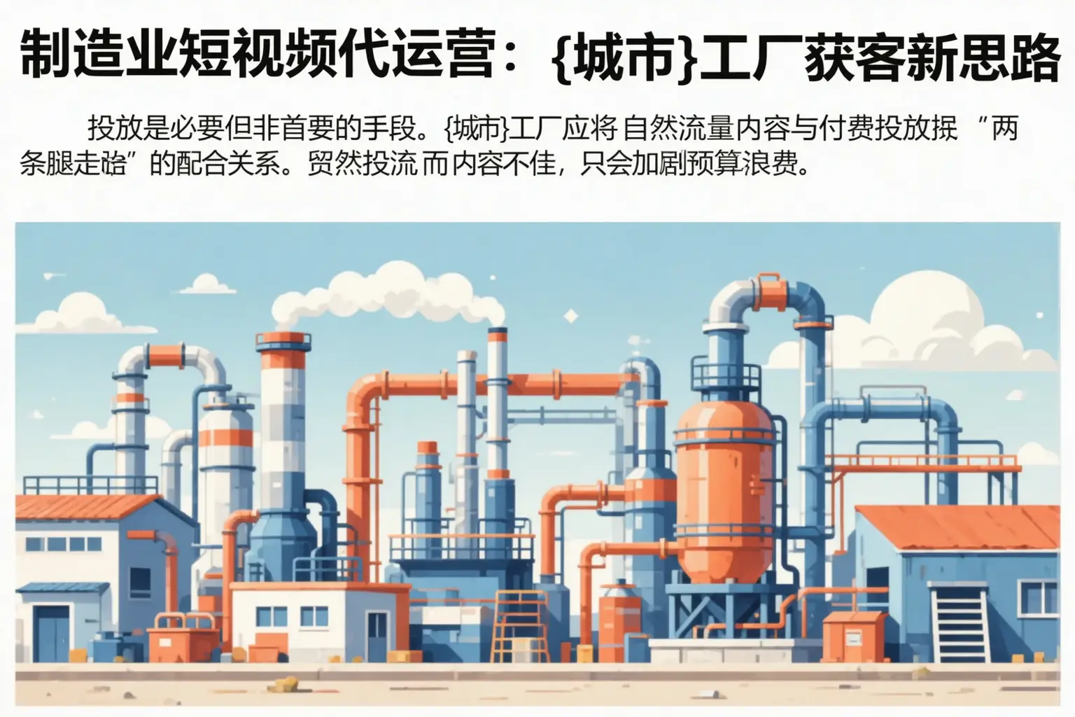 制造业短视频代运营：石楼工厂获客新思路